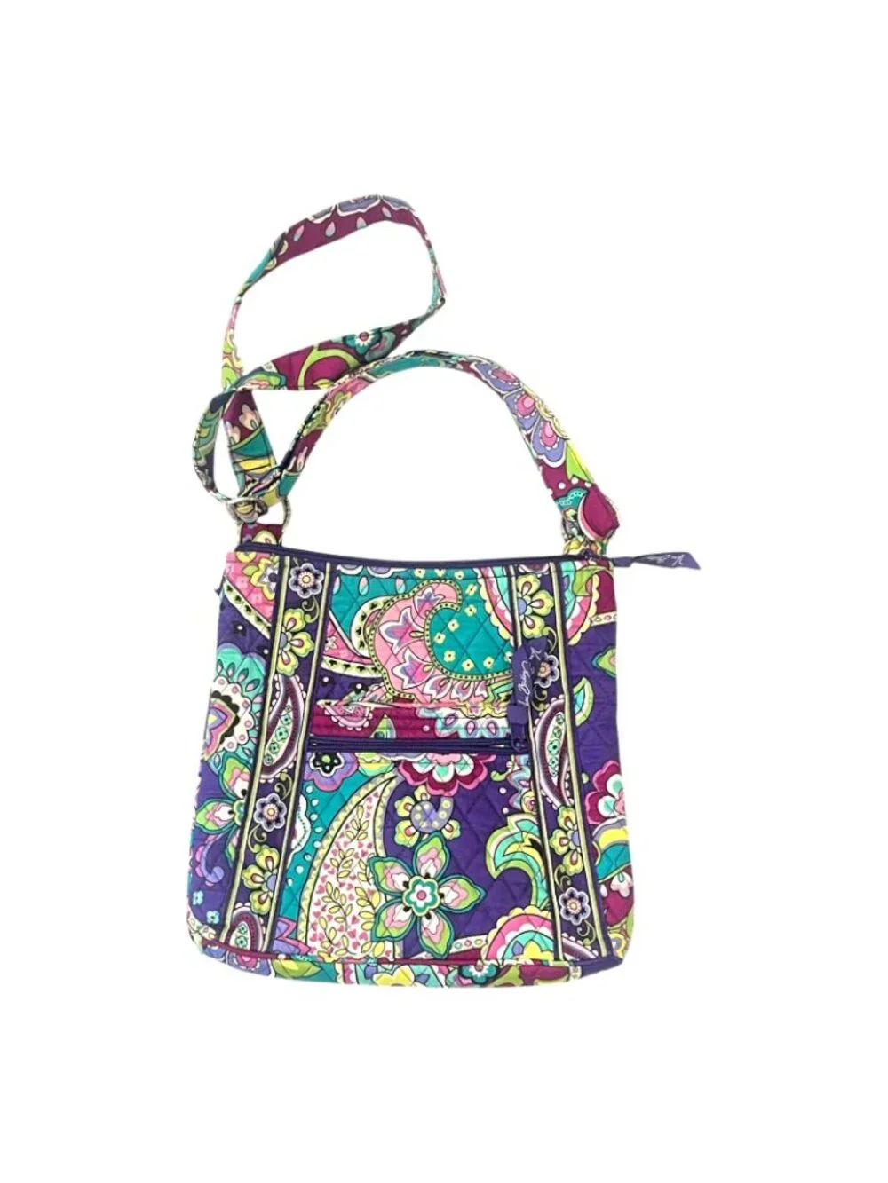 Vera Bradley Crossbody Purse Flowered 11" x 11" - Picture 6 of 8